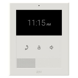 2N Clip Estación de Intercomunicación Interior de Pared, Pantalla Táctil LCD 4.3" 480x272, 2W, PoE, Blanco