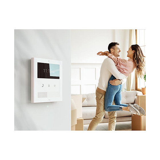 2N Clip Estación de Intercomunicación Interior de Pared, Pantalla Táctil LCD 4.3" 480x272, 2W, PoE, Blanco