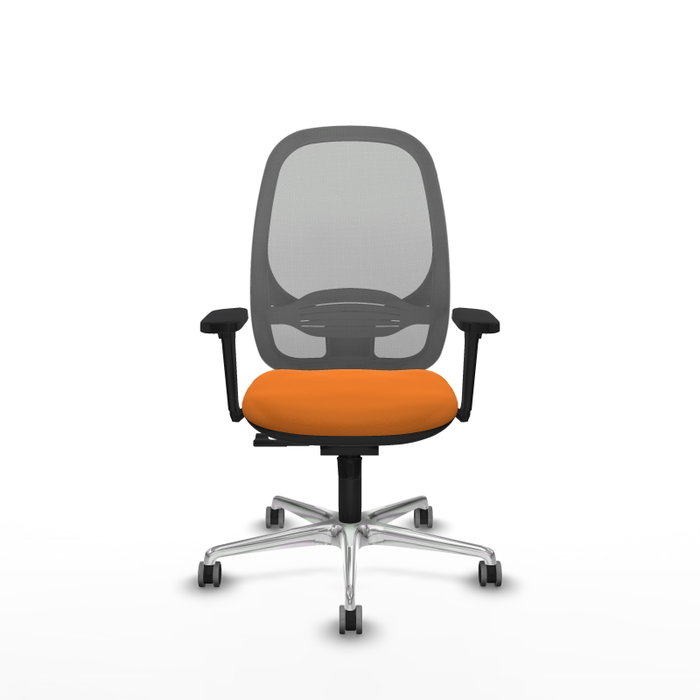 PIQUERAS Y CRESPO Silla de oficina Cilanco con mecanismo Sincro, Naranja y Gris PIQUERAS Y CRESPO Silla de oficina Cilanco con mecanismo Sincro, Naranja y Gris
