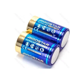 Aigostar Pack de 2 Pilas Alcalinas LR20 (D) 1.5V