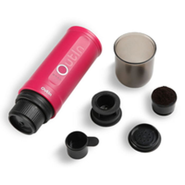 Cafetera Portátil Outin OUTINPINK Acero Inoxidable 50 ml 80 ml