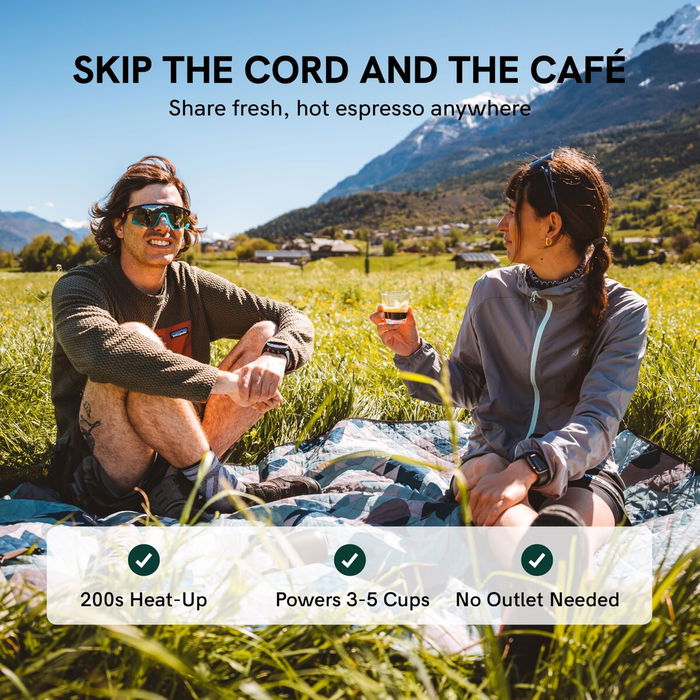 Cafetera Portátil Outin OUTINPINK Acero Inoxidable 50 ml 80 ml