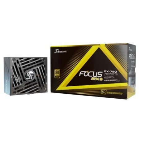 Seasonic FOCUS GX-750 ATX 3.1 750 W 80 PLUS Gold Negro Seasonic FOCUS GX-750 ATX 3.1 750 W 80 PLUS Gold Negro