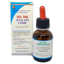 HERBOPLANET Hs 306 Juglans Comp. Gotas 50Ml. Macerado Espagirico-Alquimico de Nogal y Roble