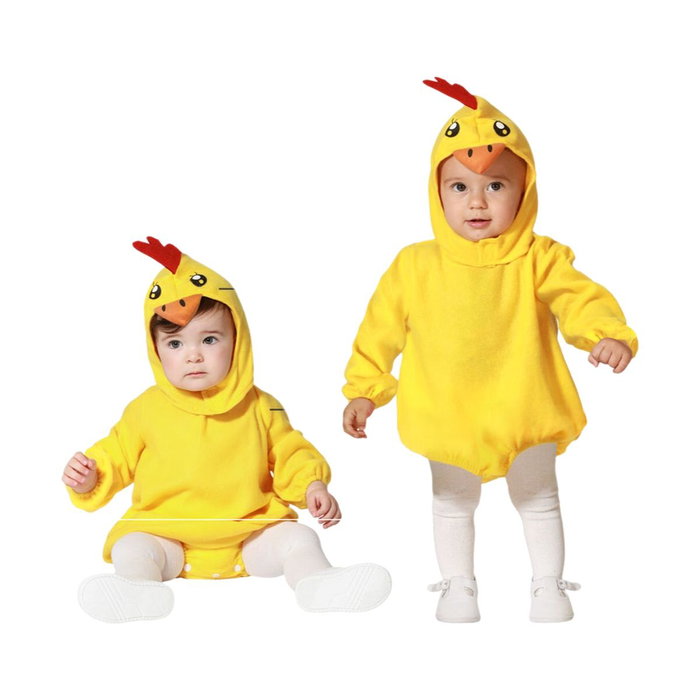 Disfraz de Pollo Unisex Bebé 24 Meses Amarillo Disfraz de Pollo Unisex Bebé 24 Meses Amarillo