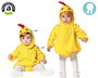 Disfraz Pollo Unisex Bebé 24 Meses Manga Larga Amarillo