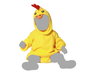 Disfraz Pollo Unisex Bebé 24 Meses Manga Larga Amarillo