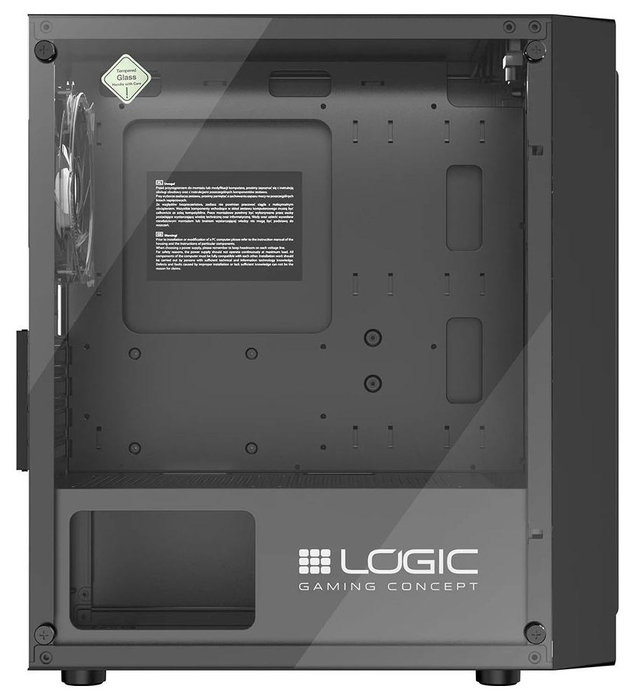 Caja Semitorre ATX Logic ATOS ARGB Negro Caja Semitorre ATX Logic ATOS ARGB Negro