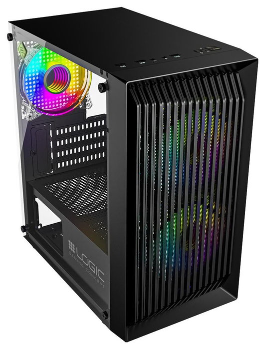 Caja Semitorre ATX Logic ATOS ARGB Negro Caja Semitorre ATX Logic ATOS ARGB Negro