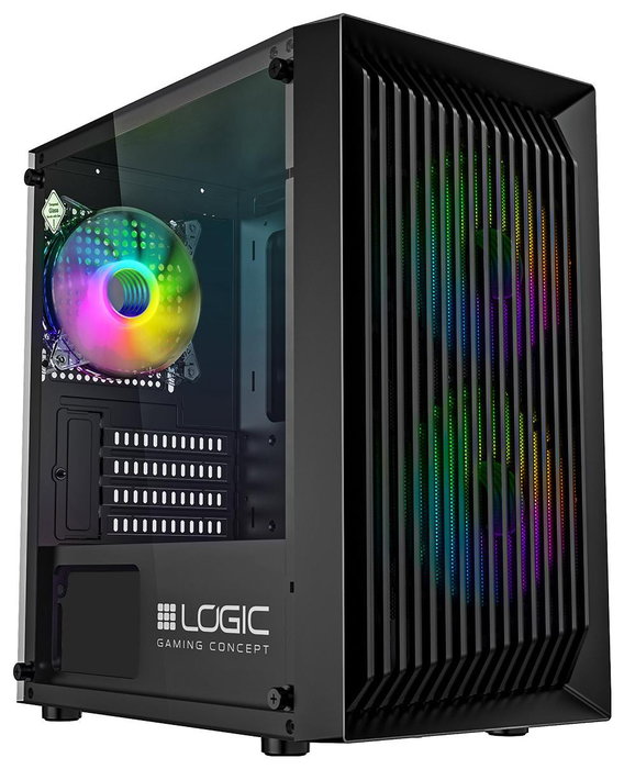 Caja Semitorre ATX Logic ATOS ARGB Negro Caja Semitorre ATX Logic ATOS ARGB Negro