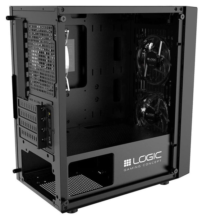 Caja Semitorre ATX Logic ATOS ARGB Negro Caja Semitorre ATX Logic ATOS ARGB Negro