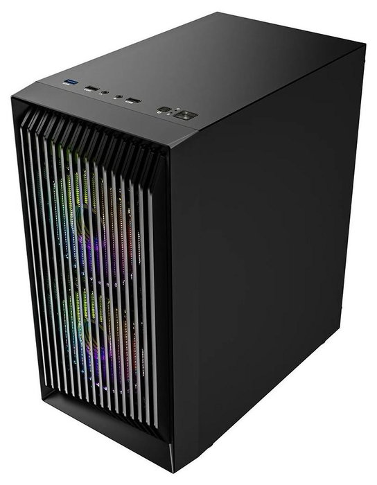 Caja Semitorre ATX Logic ATOS ARGB Negro Caja Semitorre ATX Logic ATOS ARGB Negro