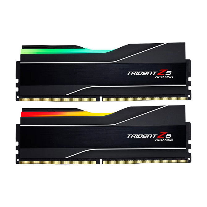 G.Skill Trident Z5 Neo RGB F5-6000J3444F64GX2-TZ5NR Kit Memoria RAM 128GB (2x64GB) DDR5 6000MHz CL34 DIMM, AMD EXPO e Intel XMP, Disipador Térmico RGB G.Skill Trident Z5 Neo RGB F5-6000J3444F64GX2-TZ5NR Kit Memoria RAM 128GB (2x64GB) DDR5 6000MHz CL34 DIMM, AMD EXPO e Intel XMP, Disipador Térmico RGB