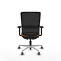 PIQUERAS Y CRESPO Silla de oficina Haches Naranja y Negro