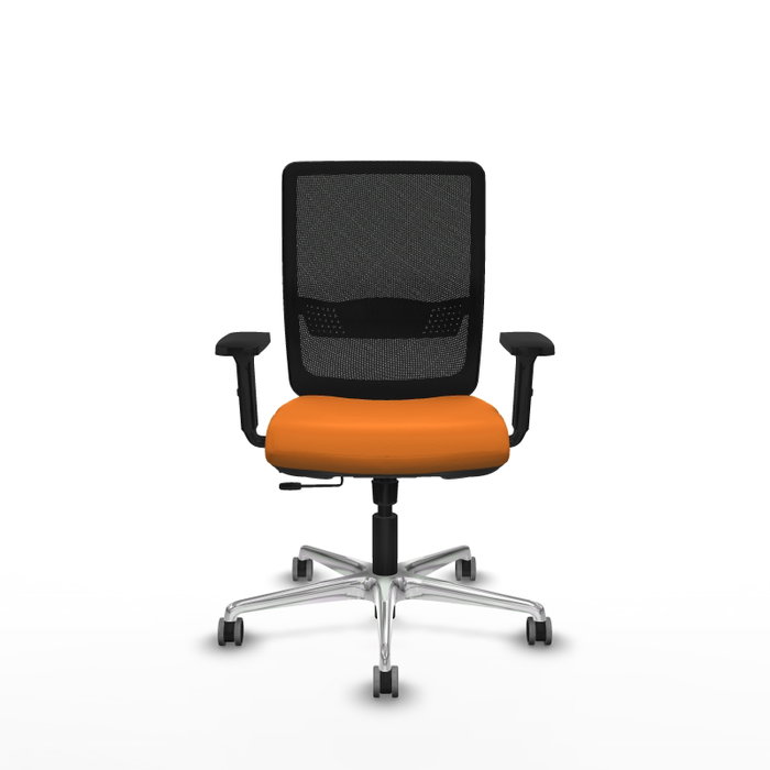 PIQUERAS Y CRESPO Silla de oficina Haches Naranja y Negro