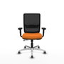 PIQUERAS Y CRESPO Silla de oficina Haches Naranja y Negro