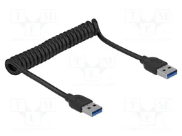 DeLOCK 85348 Cable USB Espiral Tipo-A a Tipo-A de 1,2 m