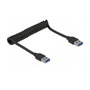 DeLOCK 85348 Cable USB Espiral Tipo-A a Tipo-A de 1,2 m