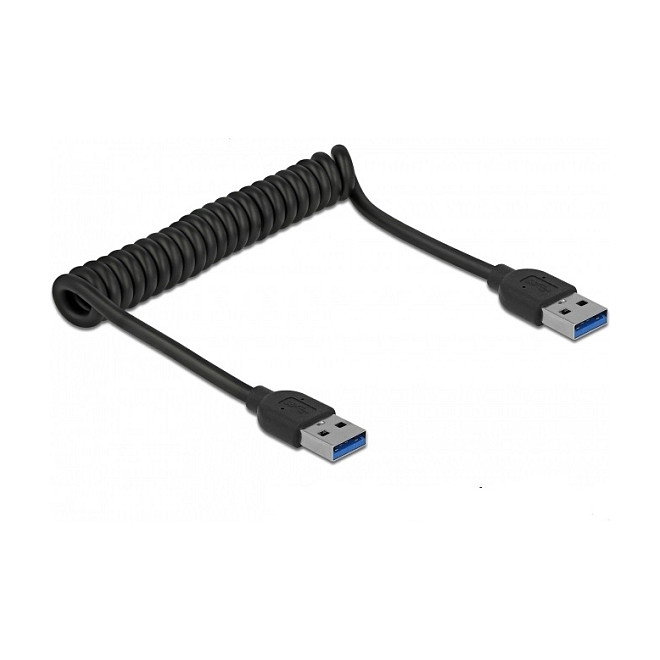 DeLOCK Cable USB Espiral Tipo-A a Tipo-A 5 Gbps 1,2 m DeLOCK Cable USB Espiral Tipo-A a Tipo-A 5 Gbps 1,2 m
