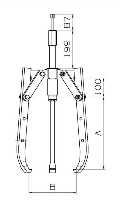 Extractor Hidráulico Forza 3 Patas 260X425