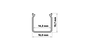 HELSE KIMERA Perfil Aluminio Anodizado Negro con Difusor Opal, Tapones y Clips Sujección 2,02 Metros