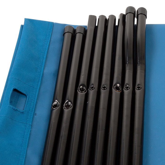 Aktive Cama de camping plegable azul