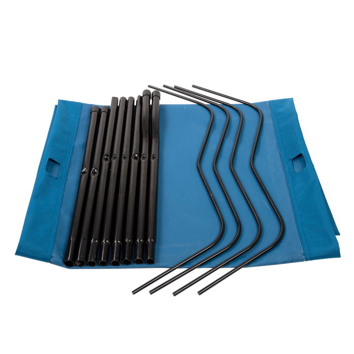Aktive Cama de camping plegable azul