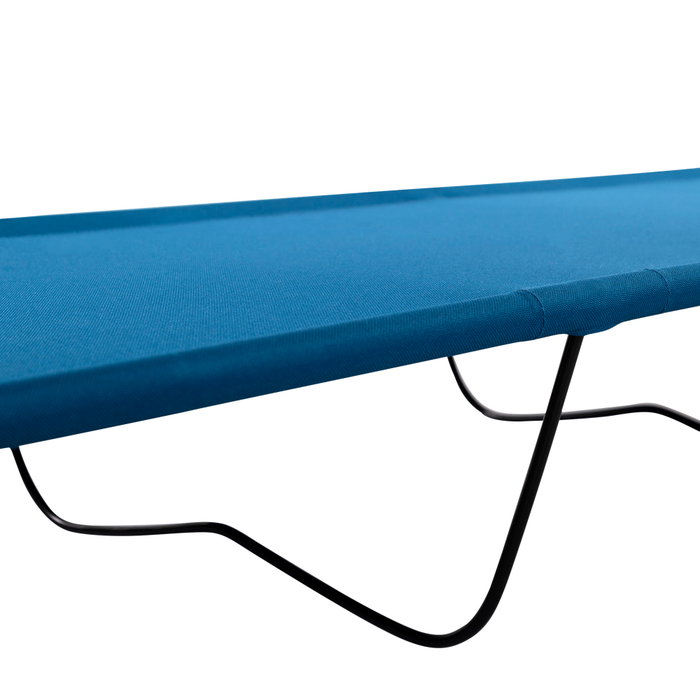 Aktive Cama de camping plegable azul