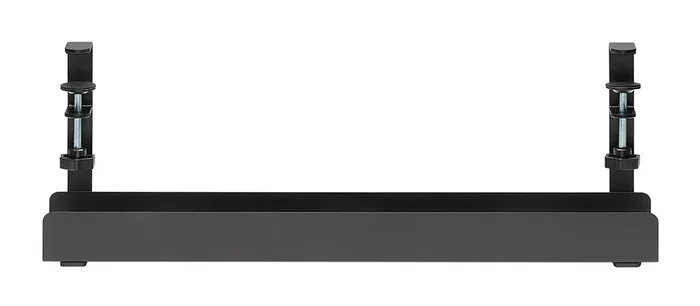 Neomounts ADS07-121BL Bandeja Organizadora de Cables para Escritorio, Negro, Montaje con Abrazadera Universal, Acero