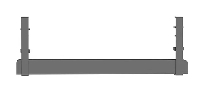Neomounts ADS07-121BL Bandeja Organizadora de Cables para Escritorio, Negro, Montaje con Abrazadera Universal, Acero