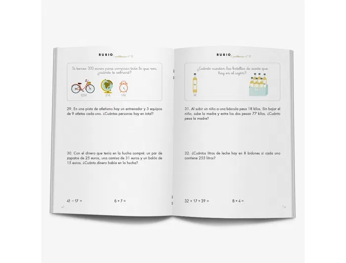 Rubio Cuaderno problemas nº 12 para el desarrollo intelectual del alumno