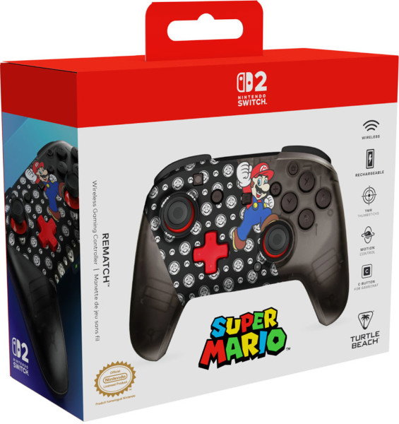 Turtle Beach Rematch Mando Inalámbrico Super Mario Jump para Nintendo Switch Turtle Beach Rematch Mando Inalámbrico Super Mario Jump para Nintendo Switch