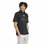 Camiseta de Manga Corta Hombre Adidas Graphic Print Fleece Negro