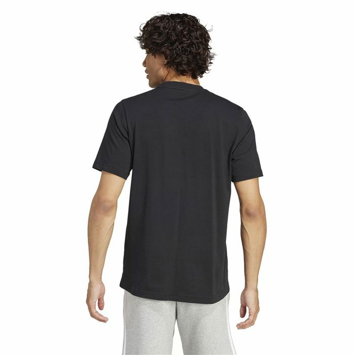 Camiseta de Manga Corta Hombre Adidas Graphic Print Fleece Negro