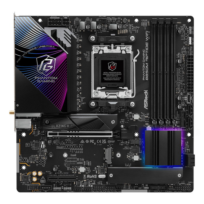 ASRock Phantom Gaming B850M Riptide WiFi AM5 micro ATX DDR5