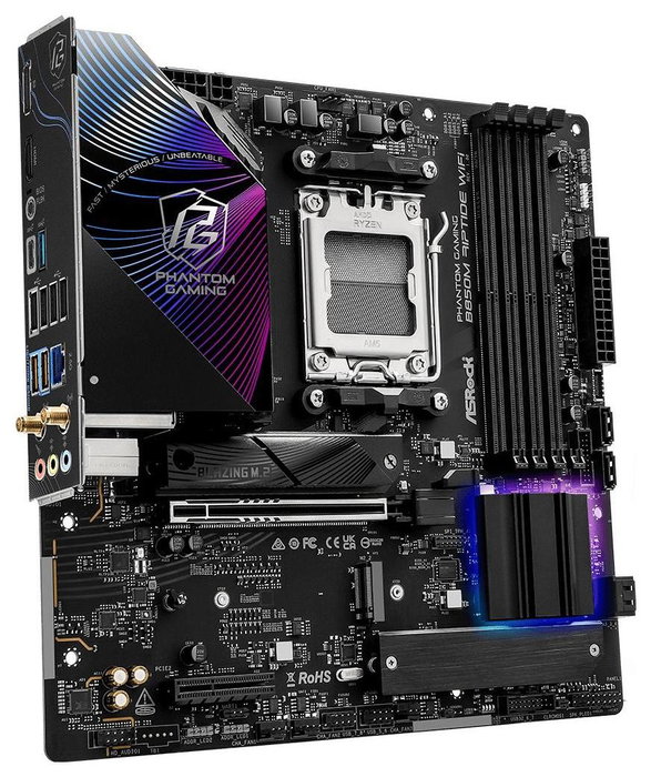 ASRock Phantom Gaming B850M Riptide WiFi AM5 micro ATX DDR5