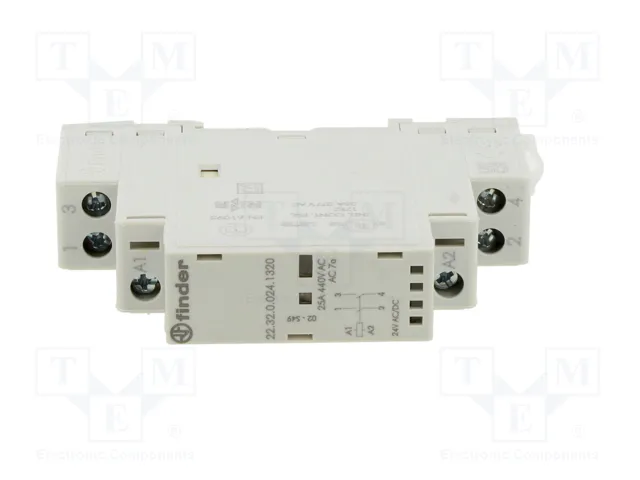 FINDER Contactor de instalación 2-polar 25A 24VAC/24VDC