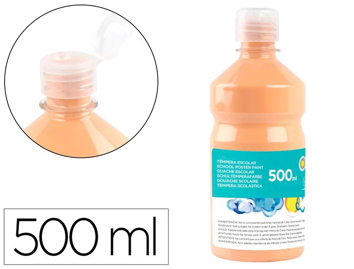 Liderpapel Témpera escolar color carne 500 ml Liderpapel Témpera escolar color carne 500 ml