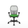 PIQUERAS Y CRESPO Silla de oficina Jorquera Verde y Blanco