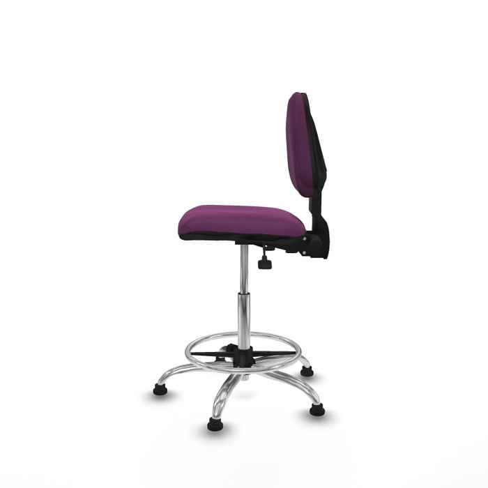 PIQUERAS Y CRESPO Taburete Isso AS similpiel morado sin brazos
