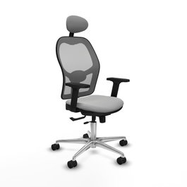 PIQUERAS Y CRESPO Silla de oficina Jorquera con mecanismo Sincro/Traslack Gris