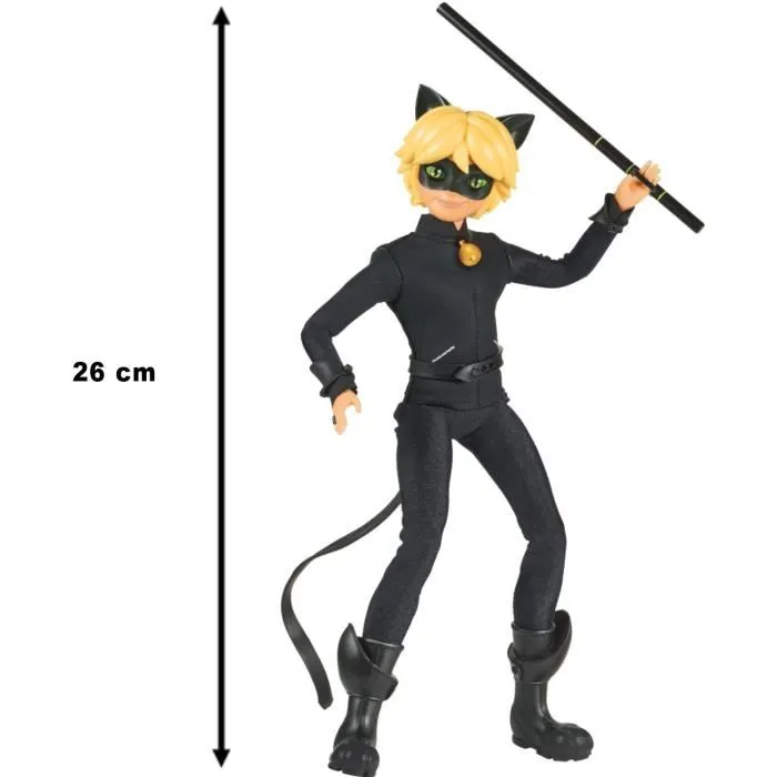 Bandai Miraculous Ladybug Muñeca de Moda 26 cm: Cat Noir
