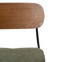 Silla Marrón-Verde Tejido-Metal Salón 49 X 53 X 80 cm (Set de 4)