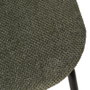 Silla Marrón-Verde Tejido-Metal Salón 49 X 53 X 80 cm (Set de 4)