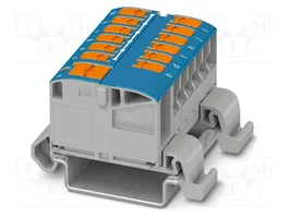 PHOENIX CONTACT PTVFIX 6/12X2,5-NS35A BU Conector de carril azul