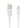 Belkin CAB001BT2MWH Cable USB-A a USB-C 2m Blanco