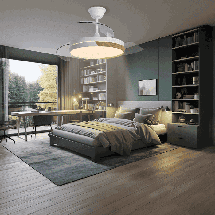 Yoevu Ventilador de Techo Wifi Inteligente Nature White con Alexa y LED Regulable Yoevu Ventilador de Techo Wifi Inteligente Nature White con Alexa y LED Regulable