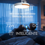 Yoevu Ventilador de Techo Wifi Inteligente Nature White con Alexa y LED Regulable