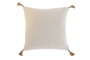 DKD Home Decor Greenwich23 Cojin Boho Natural Beige Poliéster/Algodón/Yute 45 x 45 x 5 cm