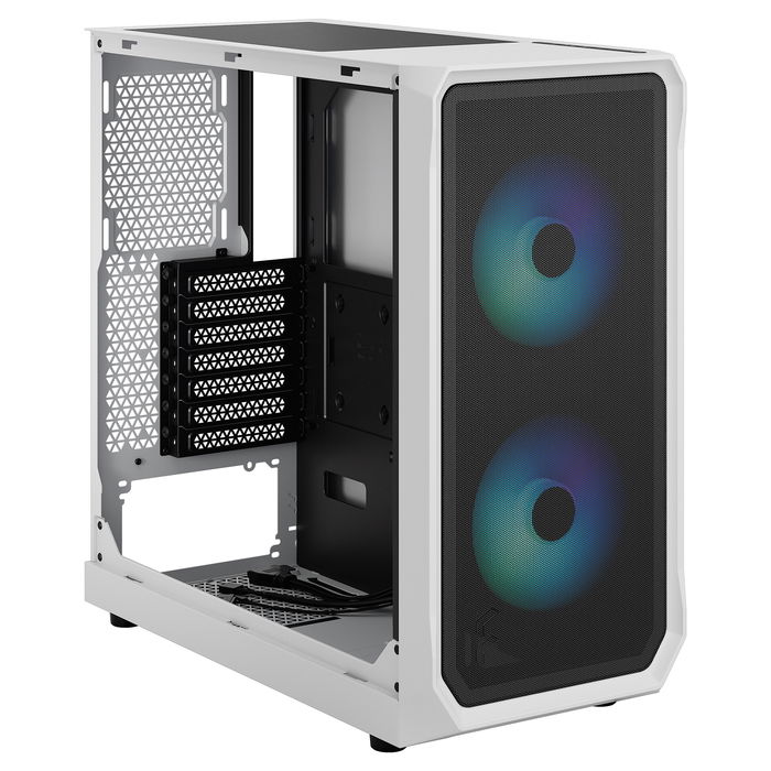 Fractal Design Focus 2 RGB White Torre para PC con Ventana de Vidrio Templado y Control RGB